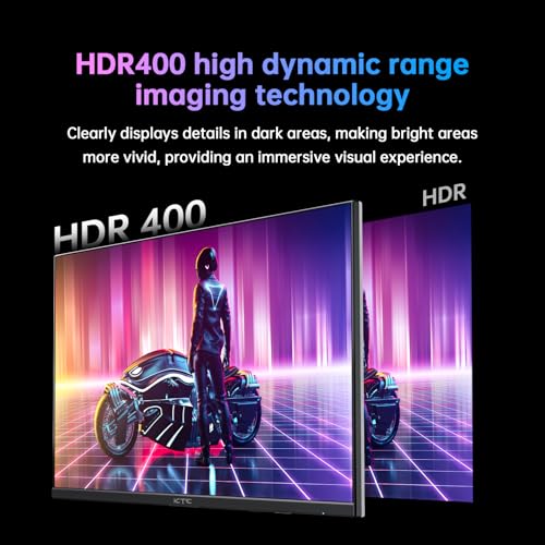 Image of KTC 27 Inch 4K Gaming Monitor, UHD 3840x2160 160Hz Compute Monitor, Fast IPS Panel, Adaptive Sync, HDMI DisplayPort, HDR400, Height Pivot Swivel Tilt Adjustable Vertical Monitor, U27T6