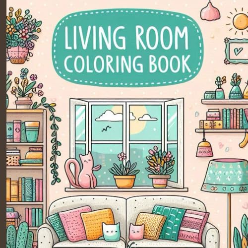 Living room coloring book