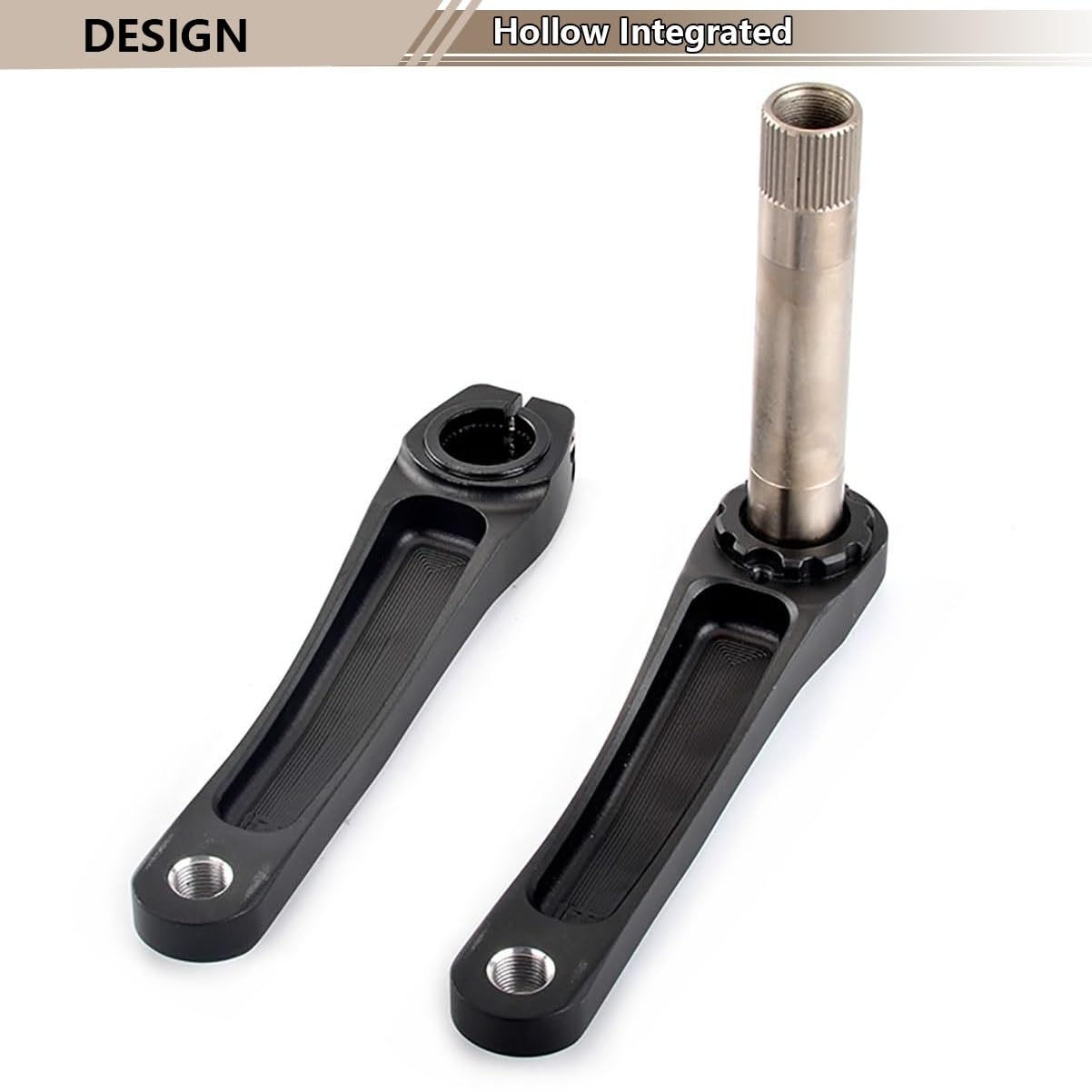 110/127/140/150/155/160mm Bielas para Bicicleta GXP Aleación De Aluminio Hollow Integrated Brazo Izquierdo Y Derecho Juegos De Bielas Plegables para Bicicletas