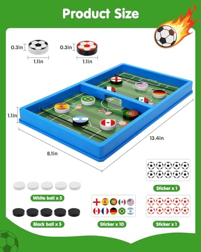 Sling Puck juego de mesa rápido con tema fútbol miniatura 3
