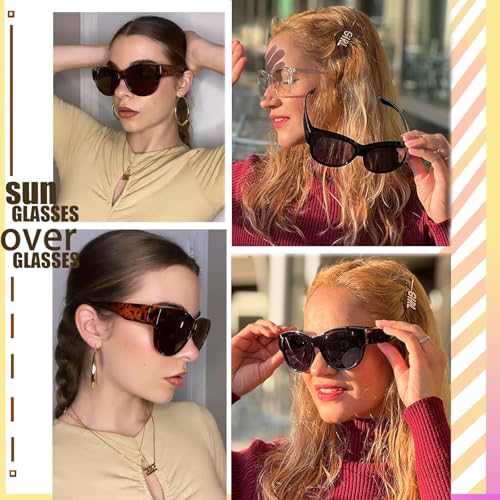 Image of GEGURI Polarized Sunglasses Fit Over Glasses for Men Women, Oversized Square Sun Glasses UV400 Protection Shades