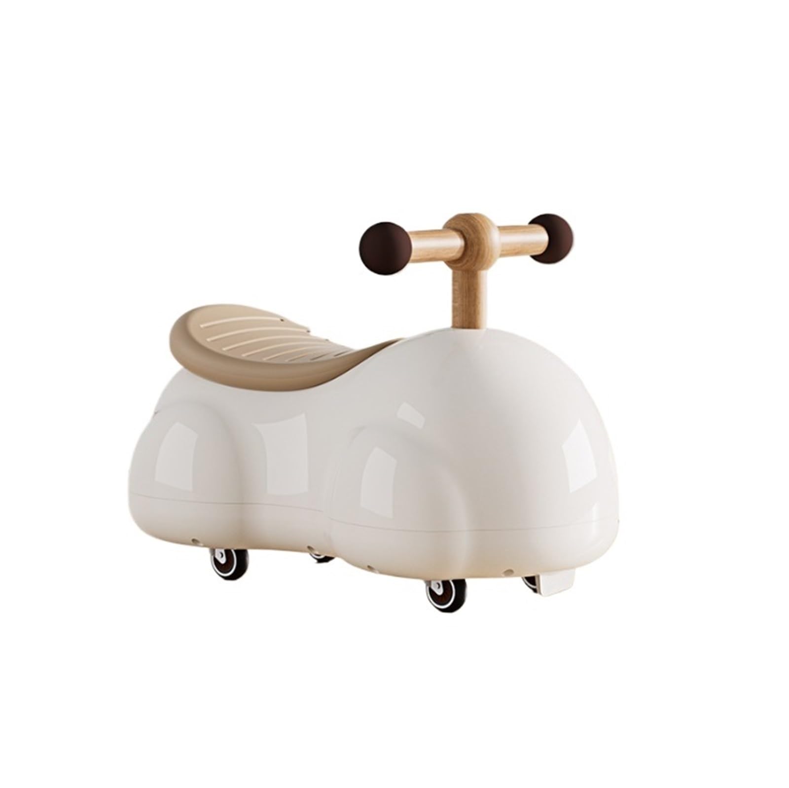 SDGBCXD Swing Car, Wiggle Car Ride On Push Peanut Shape with Silent Wheels Sliding Toys for Boys Girls Indoor Outdoor Play Swing Card(Wei�)