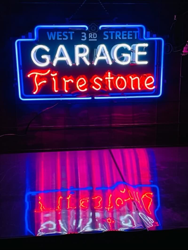 Amazon.co.jp: ファイヤーストーン ネオン 看板 ネオンサイン ガレージ