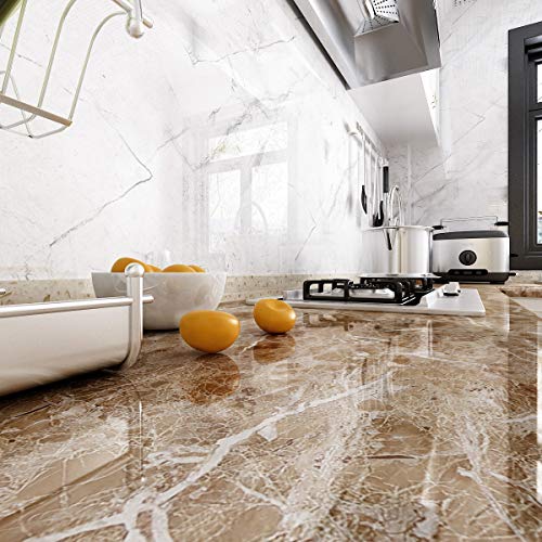 Lacheery 24"X160" Brown Granite Look Marble Effect Contact Paper Faux Countertops Peel And Stick Wallpaper Decorative Self Adhesive Film For Bathroom Kitchen Cabinets Cupboard Shelf Liner Furniture #TOP1