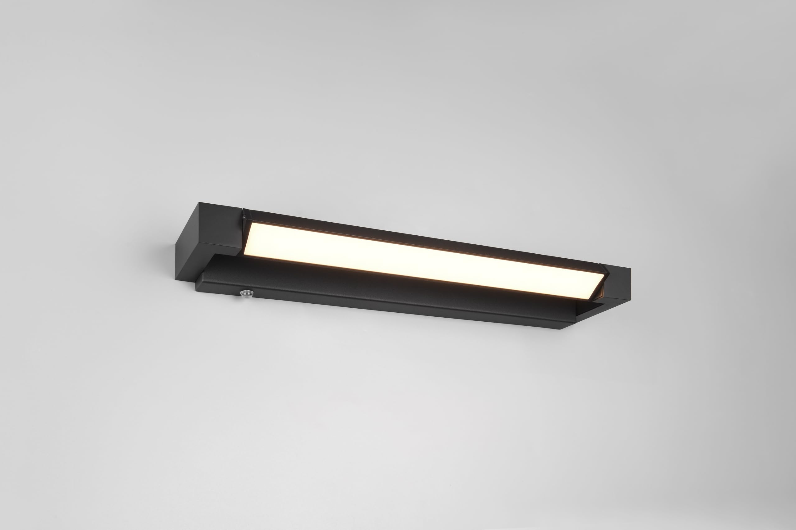 Trio Leuchten FABRIZIO LED Applique de salle de bain 9W Aluminium Noir mat Dimmable Couleur réglable
