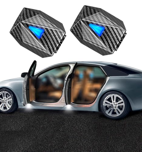NewL 2X Projecteur à LED sans Fil pour Porte de Voiture, Logo personnalisé, lumière d'accueil, Ombre fantôme - Accepter Le Logo Dynamique personnalisé