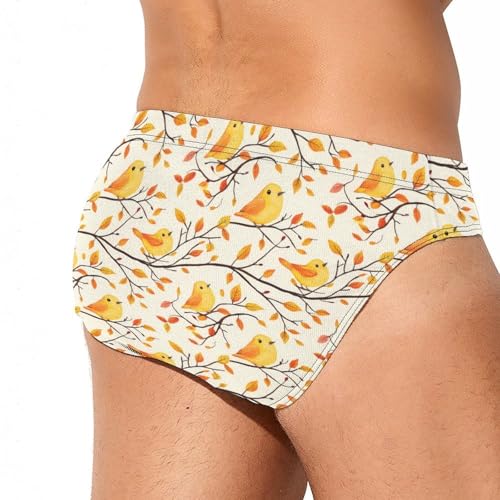 Cute Yellow Chick Men's Swim Trunks Briefs Swimsuit Swimwear Bathing for Underwear Beach4