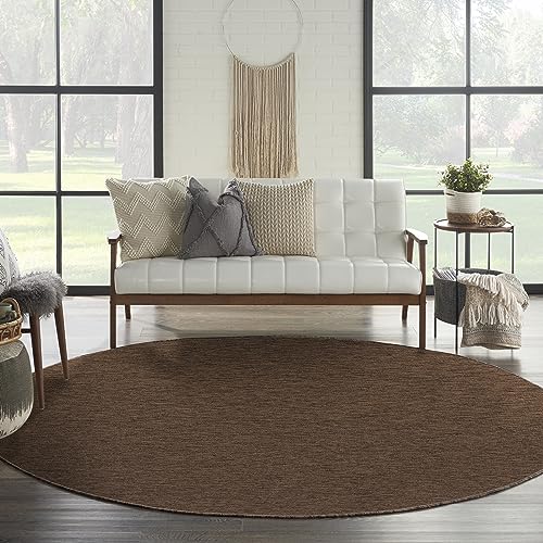 Tapete redondo Mocha 8' Nourison Home Practical Solutions miniatura 2