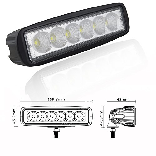 6 In Led Work Light Bar Willpower 2Pcs 18W Flood Led Lamp For Off Road High Power Atv Jeep 4X4 Tractor Off Road Light Fog Driving Bar Rree Truck Suv Car Ip67 Waterproof 12-24V #TOP1