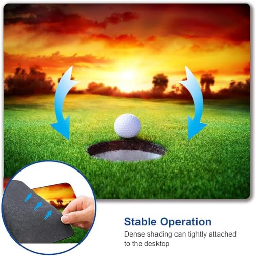 Image of Premium-Textured Mouse Pad, Non-Slip Rubber Base Mousepad for Laptop, Computer & PC, 9.5x7.9 in - Enhanced Precision, Ergonomic Comfort, Ideal for Gaming & Office (OMA-10)