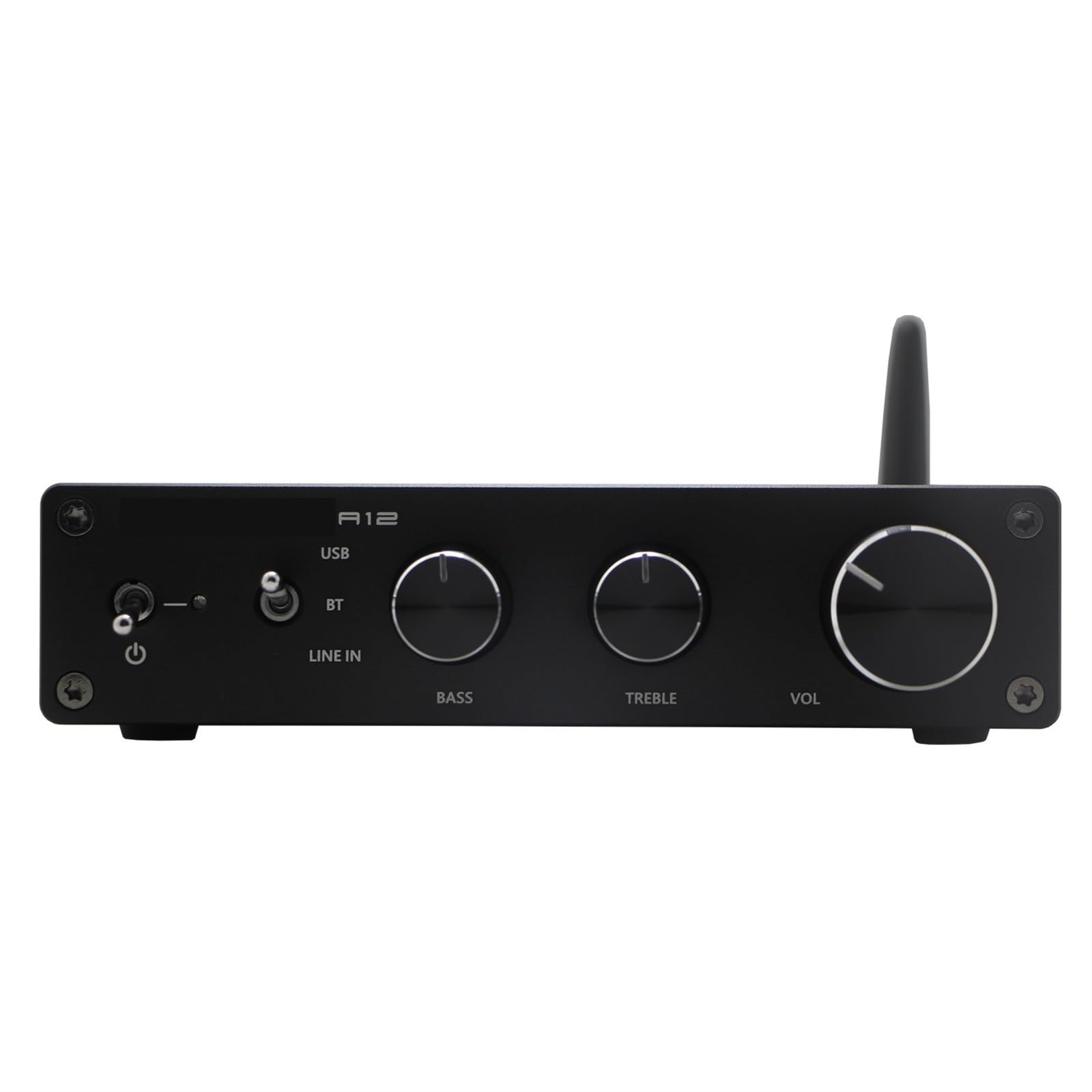 A12 Audio Digtal Hifi Amplificatore di potenza sonora con Amplificatore stereo di classe D Alti e bassi for altoparlanti Home Theater BT5.0 per auto