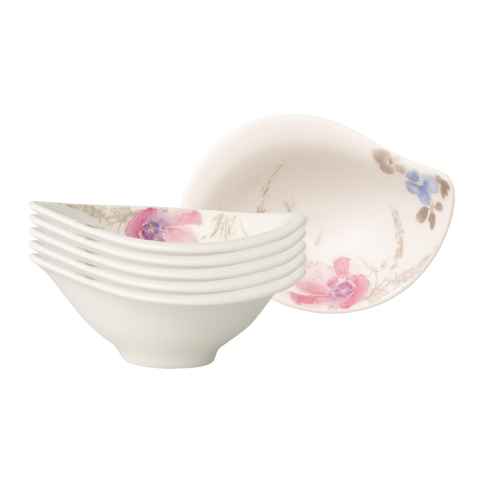 Villeroy & Boch Mariefleur Gris Basic 6er Set Dipschälchen 12x8cm