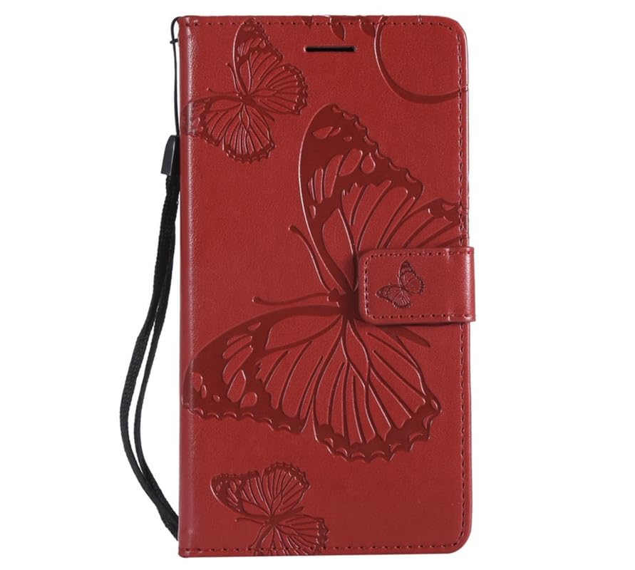 TROUNCE Butterfly Emboss Full Protection Shock Proof Flip Case Flexible Back Cover | Mobile Wallet Card Holder (Faux Leather- Red) for Samsung Galaxy S24 (B0DCP5DZH2) Amazon Price History, Amazon Price Tracker