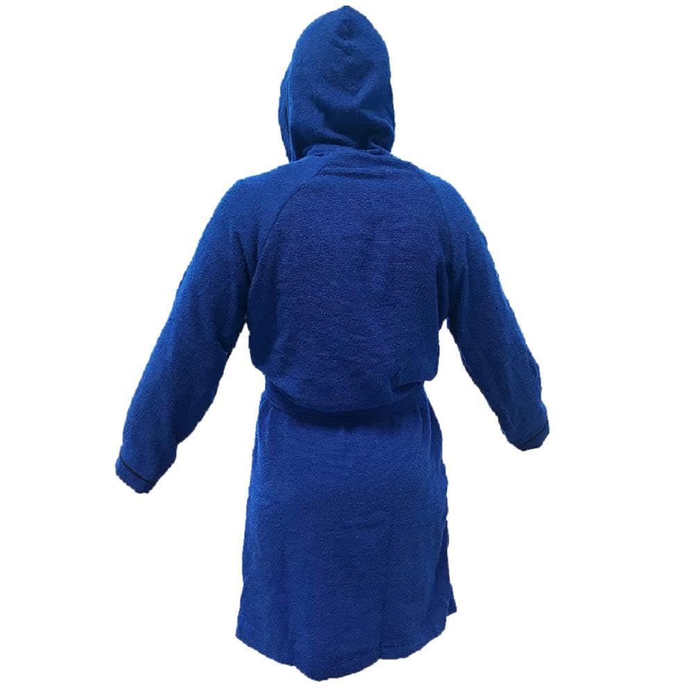 hermet Accappatoio INTER Accappatoi Uomo con Cappuccio FC INTERNAZIONALE Calcio bagno Piscina Mare Personalizzabile con Nome Ricamato PS 02196-RIC