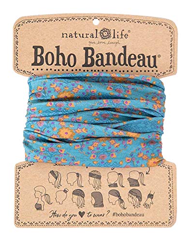 Natural Life Blue Flower Stamp Boho Bandeau