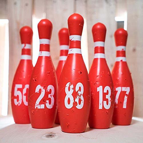 Reusable Bowling Pins Shooting Targets - Range Practice Target Set - Works with Pellet Airsoft Gun Pistol Rifle - Fun Outdoor Shoot Dueling Game - Shooting Accessories Gift