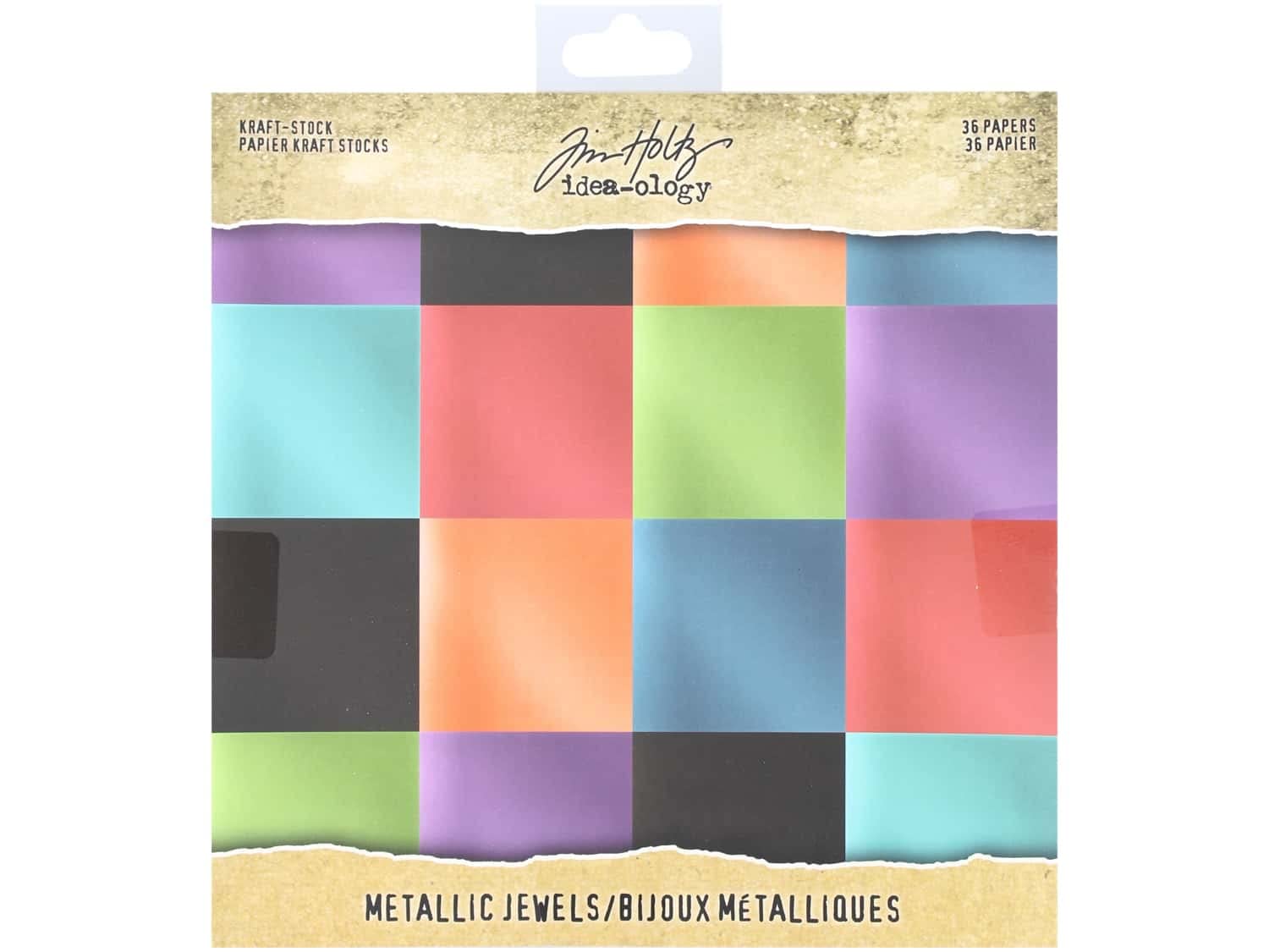 Tim Holtz Idea-ology Paper Stash 8x8 Mtlc Jewels