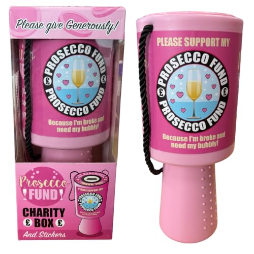 Image of Diabolical Prosecco Fund Charity Box funny for her secret Santa under 10 pounds DP1172