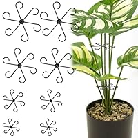 8 Stück Pflanzenstütze Staudenhalter, Pflanzenstielhalter Pflanzen Stütze, Pflanzstützgreifer Pflanzenklammern für Monstera Rankhilfe und Alocasia, Tomaten Hortensien (8)
