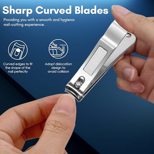 Beauté Secrets Stainless Steel Toenail/Fingernail Clipper/Nail Nipper Set For Thick Nails, Professional Nail Cutter (Pack of 1) - Image 3