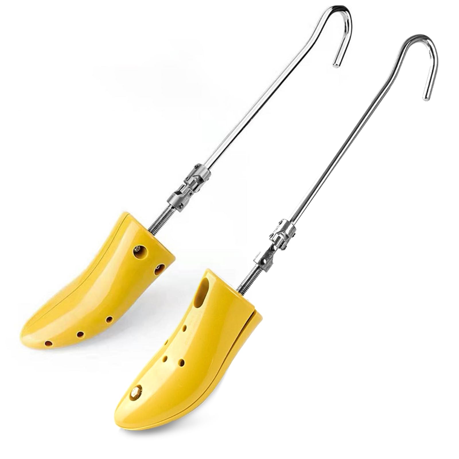 Arboles de zapatos para estirar zapatos, longitud y ancho ajustables para hombres y mujeres, Amarillo, Talla única