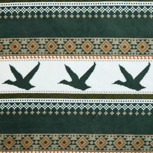 Image of Eddie Bauer - Oversized Throw Blanket 50x70, Reversible Plush Blanket for Couch or Bed, Animal Print Room Decor (Goose Sweater Green)