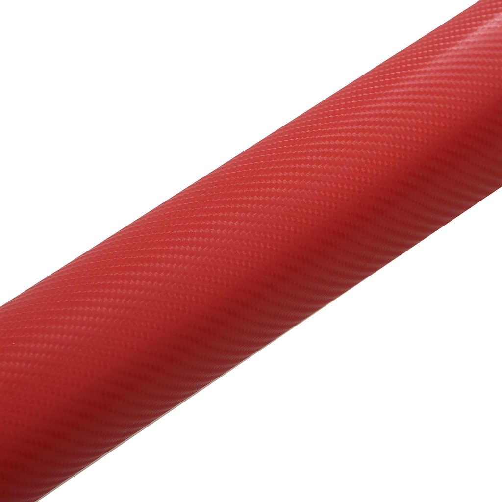 Autofolien 4D Rot 2 Stück 100x150 cm selbstklebend PVC Klebefolie mit Luftkanälen für passgenaue Folierung und einfache Montage, Vinylwrap für Carwrap, Tuning und Lackschutzfolie im Auto