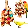 Bird Toys for Parakeets,Parrots Chew Toy,Natural Hanging Bird Cage Toy for Cockatiels Conures Lovebirds African Gray and Other Small Medium Birds