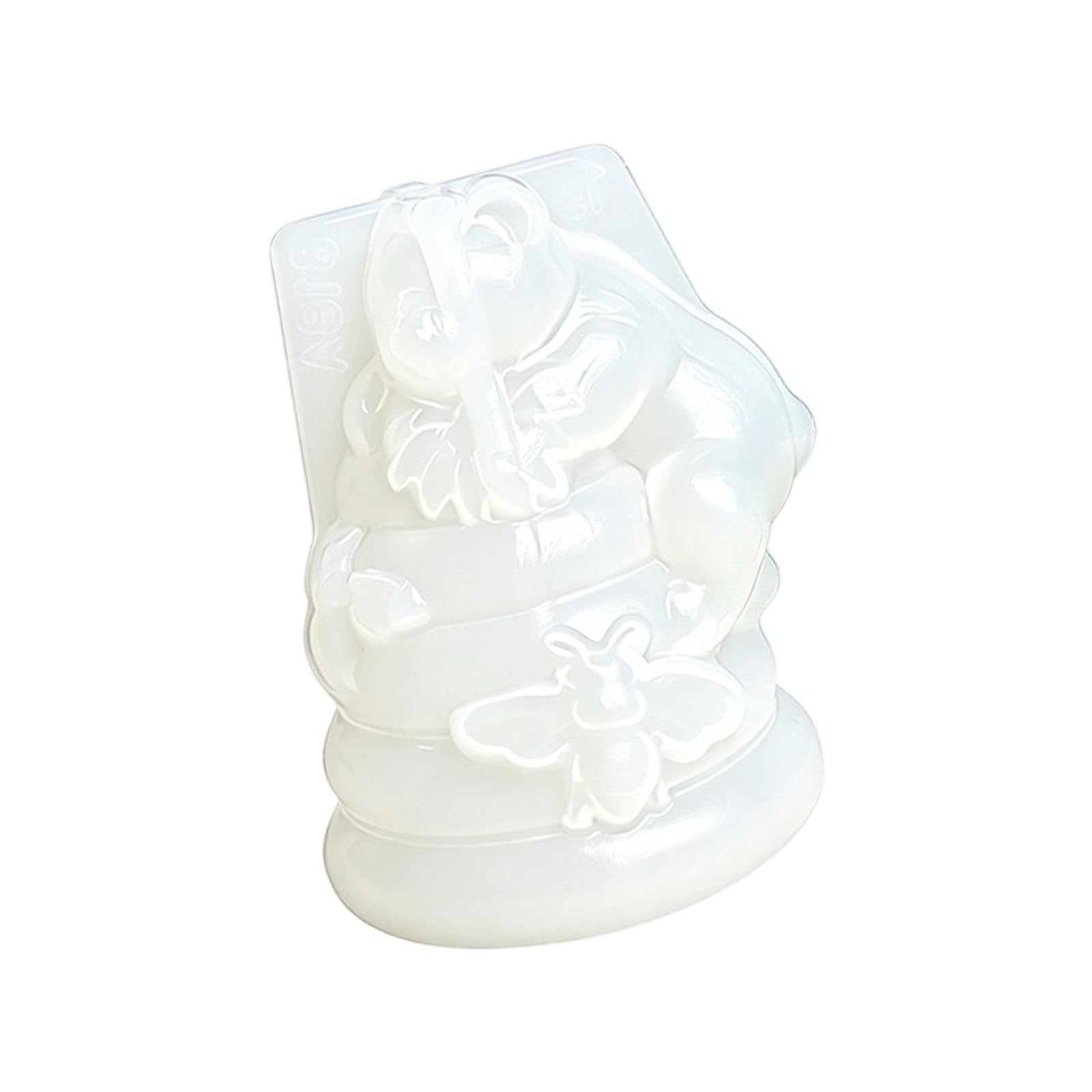 Tsophreniq Cartoon Honeycomb Bear Silicone Mold for Soap Resin Casting and Craft Making with Unique Design Soap Resin Casting Mold