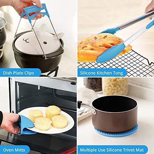 amorus Accessories for Instant Pot, Pressure Cooker Accessories Compatible with Instant Pot 5/6/8Qt - Steamer Basket, Springform Pan, Egg Bites Mold, Oven Mitts, Cheat Sheets, etc - Thumbnail 6