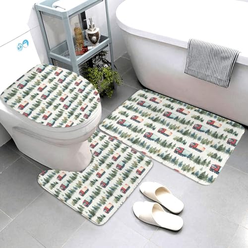 Tapis de contour doux pour salle de bain thématique et confortable