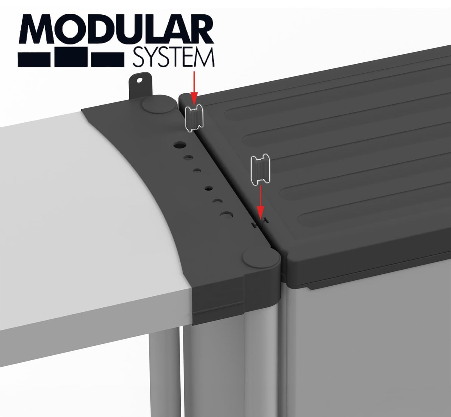 BuyStar Armadio 1 Anta da Esterno 34x40x85h cm, 1 Ripiano Regolabile Interno e Maniglia - Sistema a Incastro, Senza Viti, Idrorepellente, Robusto, Garage, Terrazzo, Officina - Made in Italy