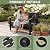 ATMELT Outdoor Bench, 2-Person Outdoor Benches Weatherproof with 560 lbs Weight Capacity, Low Maintenance, Garden Bench for Patio, Park, Porch, Backyard, Balcony and School (Black)
