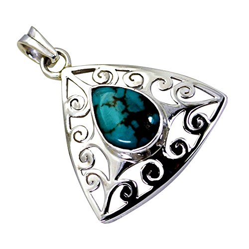 Collier turquoise véritable argent cadeau d'anniversaire idéal pour elle