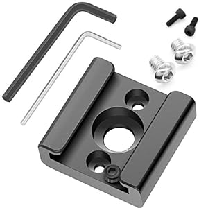 Camera Hot Shoe Mount to 1 4 -20 Tripod Screw Adapter Flash Shoe Mount for DSLR Camera Rig Pack of 2 Cold Shoe