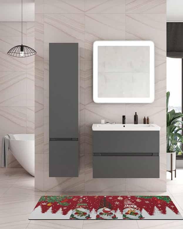 Miniatura 2 de Tapete de baño de gnomos de Navidad para bañera, tapete antideslizante de secado rápido y absorbente, tierra de diatomeas, fregadero, dormitorio,