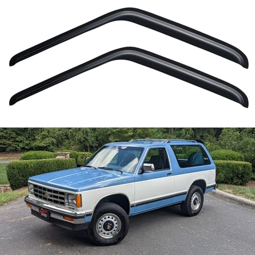 Image of Window Visors Rain Guards for 1987-1991 Chevy Blazer, Out-Channel Window Vent Wind Deflectors Visors Shades for 1973-1991 Chevy GMC C /K /R-Series Pickup /Suburban