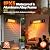 34" Wall-Mounted Electric Patio Heater, 1500W Infrared Outdoor Heater with Motion Sensor & Remote, IPX5 Waterproof, 9 Heat Levels, 9H Timer, Indoor Garage Backyard Deck Patio Heaters