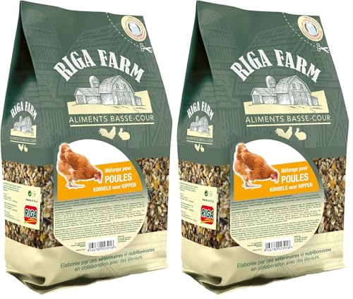 Riga Melange Poules 4KG (Lot de 2)