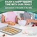 Baking Sheets Set of 2, HKJ Chef Cookie Sheets 2 Pieces & Stainless Steel Baking Pans & Toaster Oven Tray Pans, Rectangle Size 16 x 12 x 1 inch, Non Toxic & Healthy & Easy to Clean
