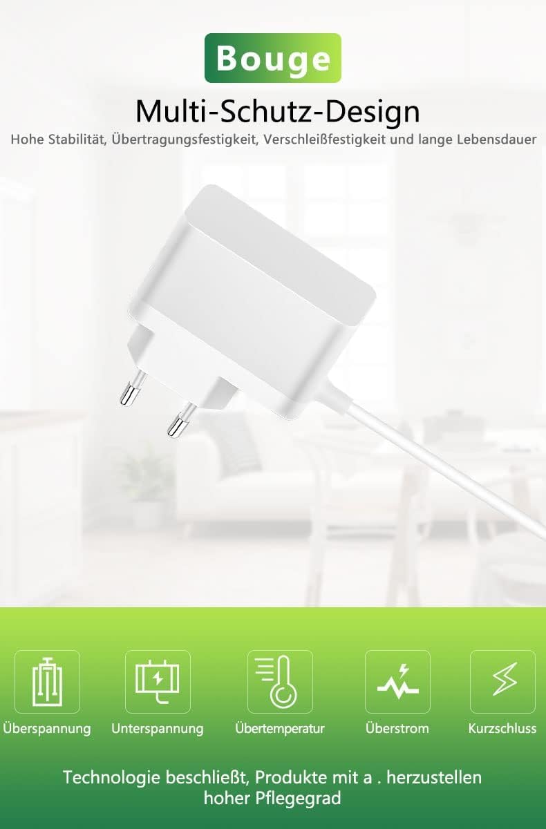Bouge Cavo di Ricarica Compatibile Philips Avent Babyphone SCD503/26 6V Bianco