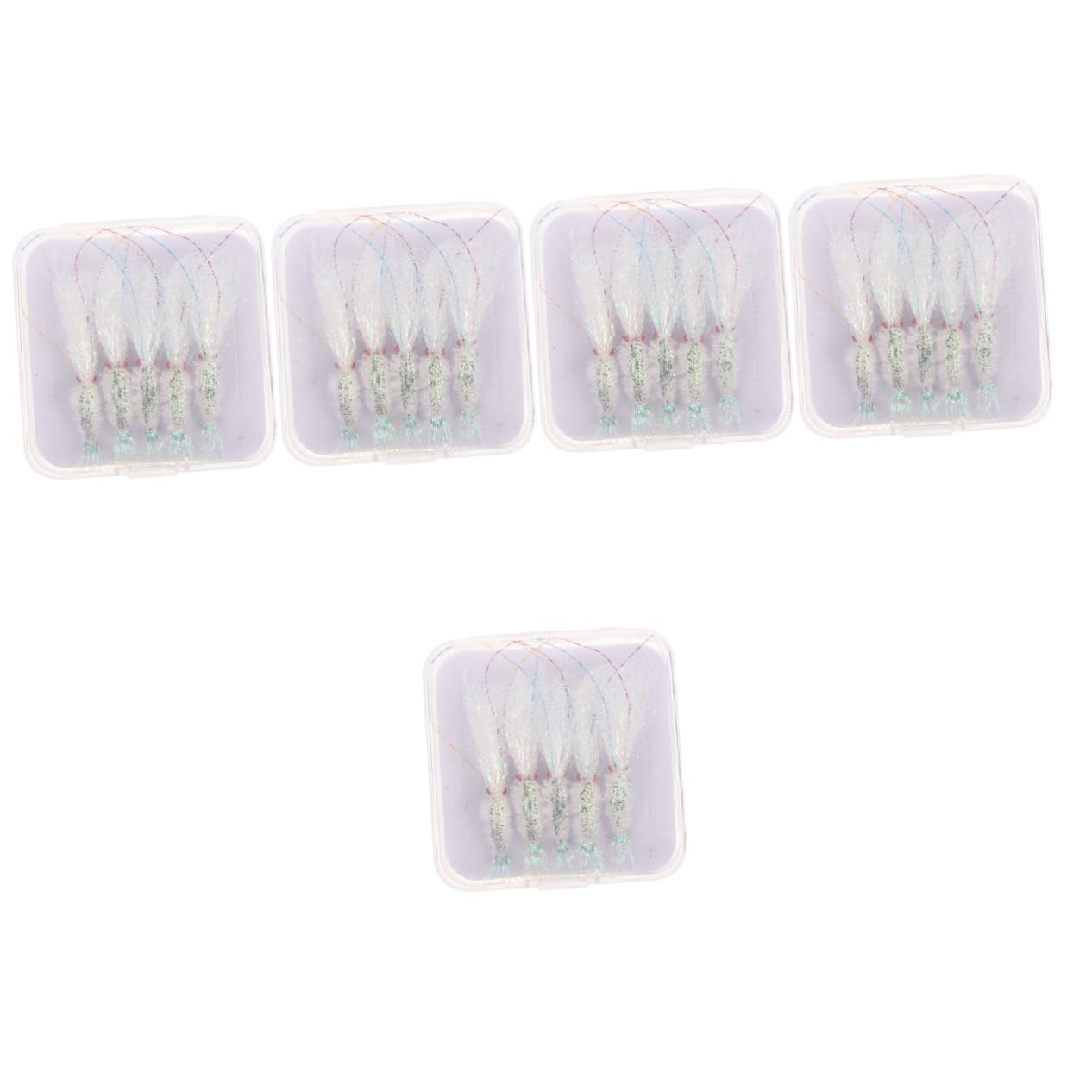 BESPORTBLE Lot De 5 Boîtes De Leurres De Pêche Leurres Spinnerbait Jigs Leurres Deau Douce Appâts De Natation Résistants À Lusure Équipement De Pêche Artificiel