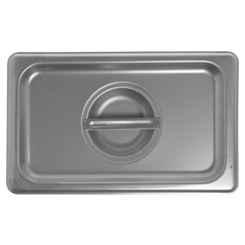 Allied Buying Corp CSTC-1400 Fourth-Size Steam Table Pan Solid Cover 24 Gauge Stainless Steel Steamtable Pans by HUBERT – Stainless Steel