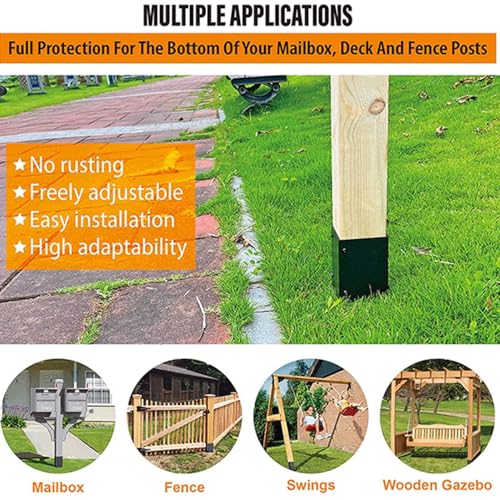 Luva do Cargo Caixa de Correio, Luva Preta do Cargo de Aço Inoxidável Com Parafusos para a Plataform