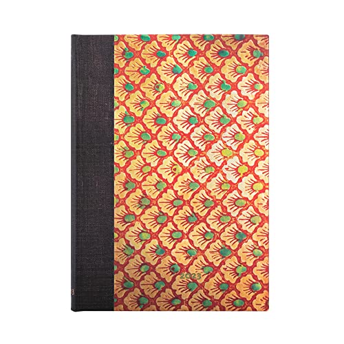 Paperblanks Verne 12 Months 2023 Diary, Twenty Thousand Places, Yellow, Vertical - Midi (180 x 130) 160p - Image 2
