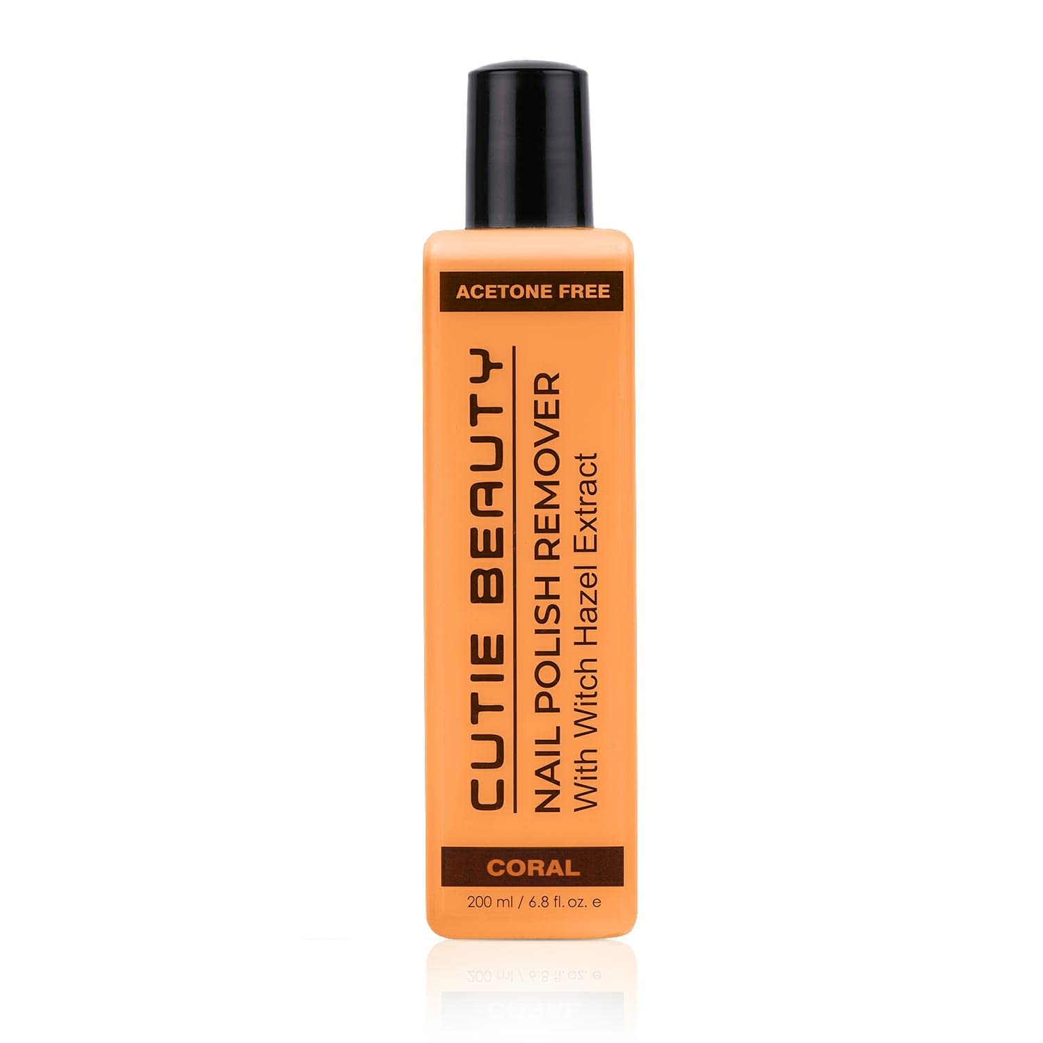 Cutie Beauty Infused Nail Polish Remover - Acetone-Free Formula with Witch Hazel Extract, 200ml - CROAL