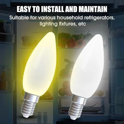Xlfwyzl 10850613 New Mini Led Light Bulbs E14 E12 Led Refrigerator Light Bulb Replacement Halogen Screw Bulb thumb #5
