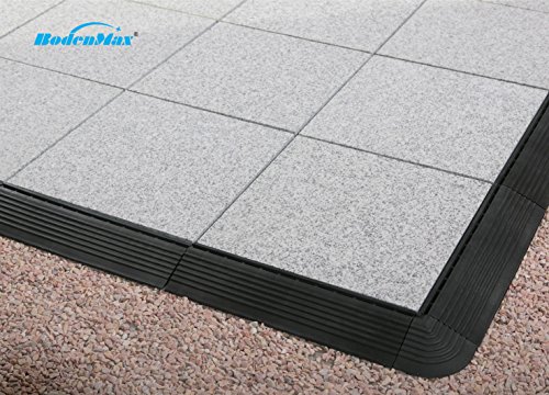 BodenMax natuursteen click graniet tegels | Klassiek-Model | 30cm x 30cm | 8 tegels = 0,72m² | geschikt voor binnen en buiten gebruik: balkon, terras, tuin, zwembad, sauna - Image 4