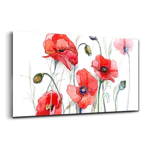 Image décoration murale verre coloré Wallfluent 120x60cm pour salon