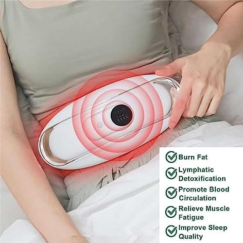 Bauchmassagegerät USB Elektrisches Gerät mit 3 Massagemodi für Fettverbrennung und Beschwerden Linderung - Tragbarer Gürtel für Rücken, Gesäß & Beine